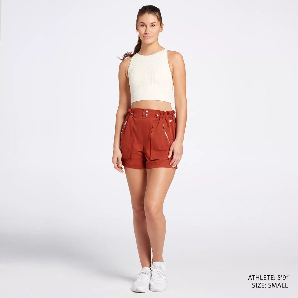 NWT Calia Women's Woven Paperbag Shorts - Picture 4 of 5